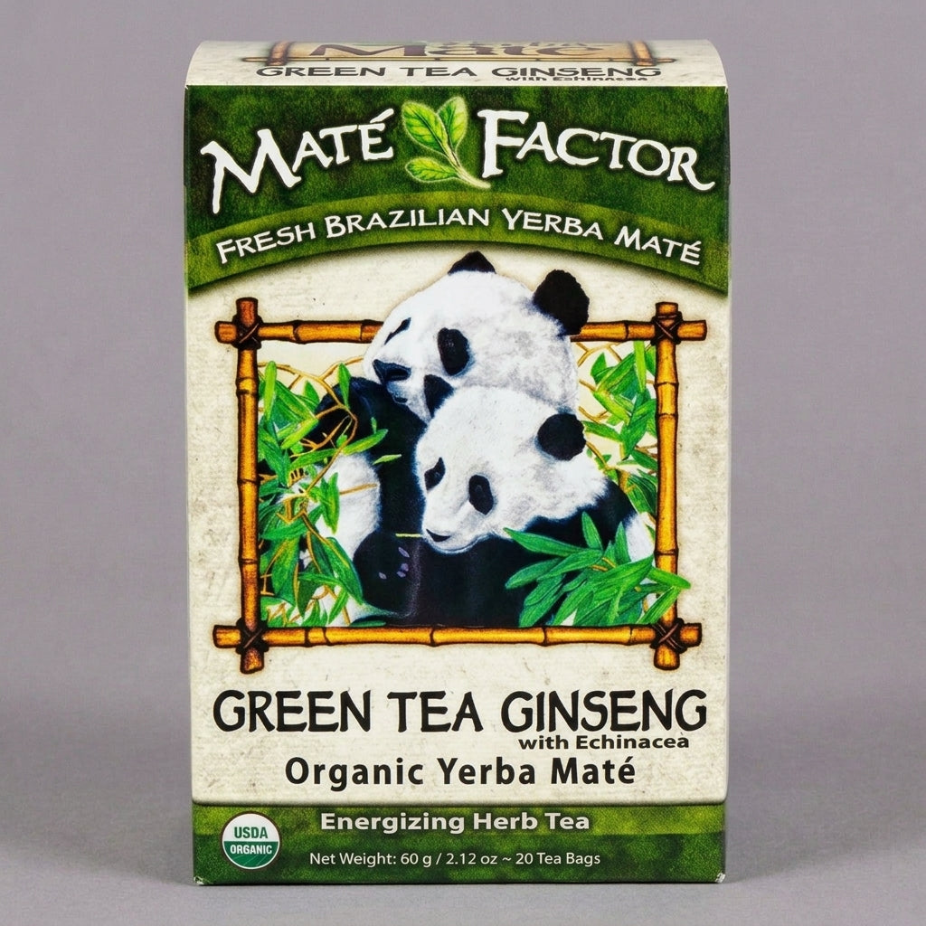 Green Tea Ginseng with Echinacea — Økologisk yerba maté (Wholesale)