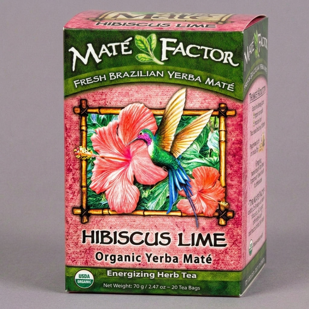 Hibiscus Lime — Økologisk yerba maté (Wholesale)